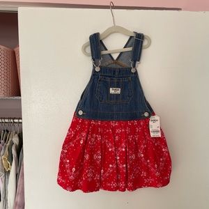 Oshkosh overalls dress for toddler!